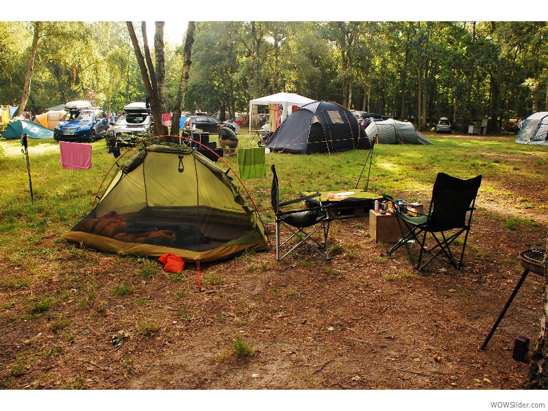 Camping in Fontainebleau